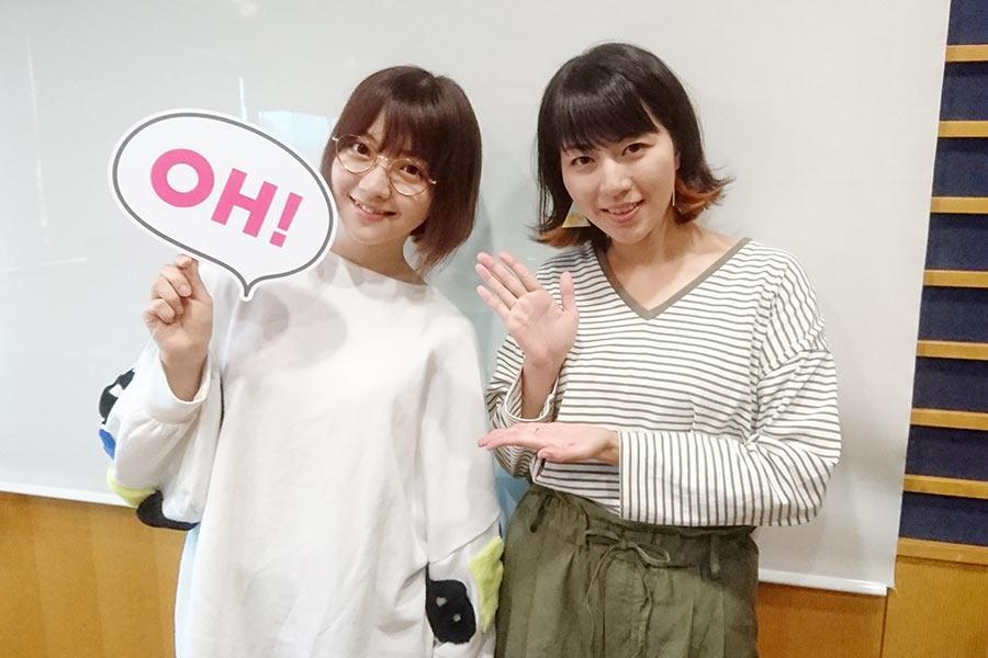 エドガー・サリヴァンの佐々木萌（左）とＤＪの前田彩名