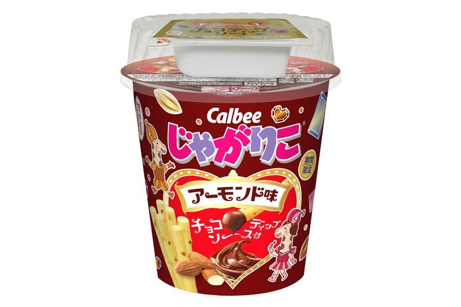 チョコディップ付きの「じゃがりこ」や金箔入り「アーモンドチョコ