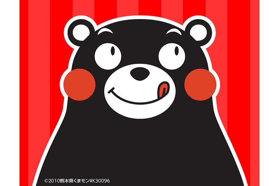 当日はマラソン会場のあちこちで参加者を応援するくまモン