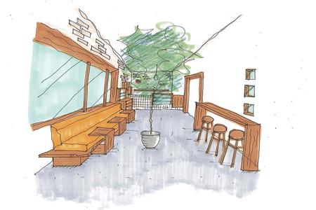 　リニューアルする「デービッドオットージュース」の新店舗イメージ