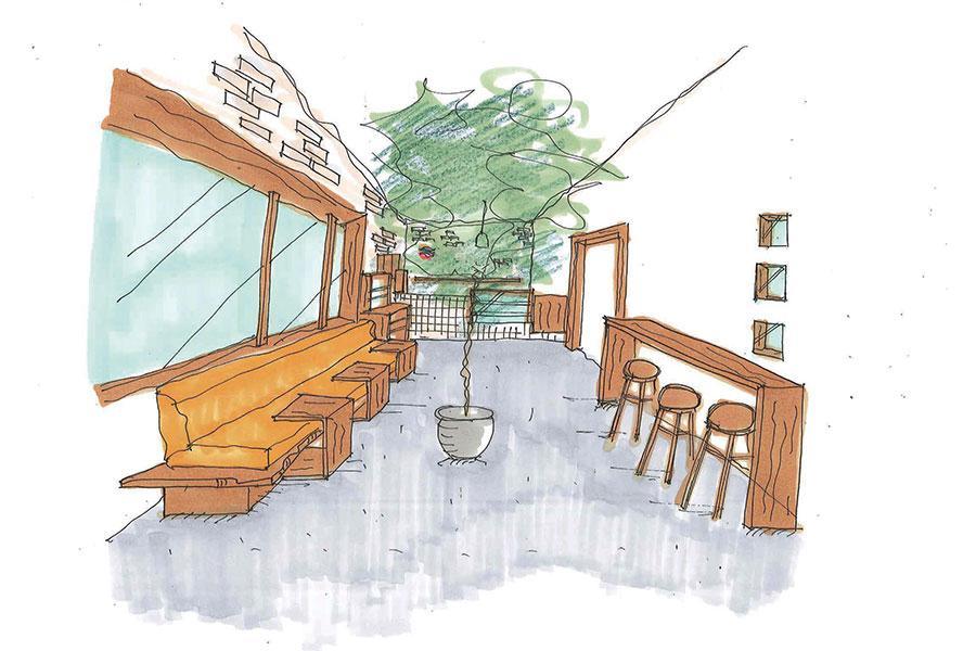 　リニューアルする「デービッドオットージュース」の新店舗イメージ