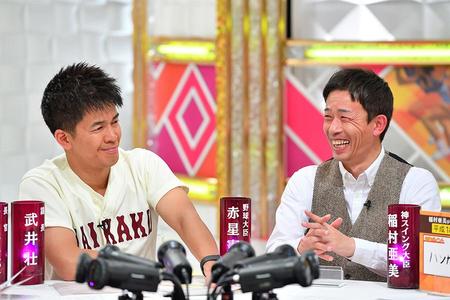 　左から武井壮、赤星憲広