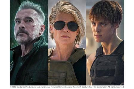 　公開されたアーノルド・シュワルツネッガー演じる「Ｔー８００」、リンダ・ハミルトン演じるサラ・コナー、マッケンジー・デイヴィス演じる新キャラクター