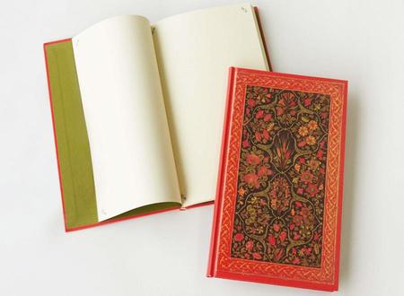 １８世紀前半の『詩集のワニス塗り表紙』をハードカバーノートに