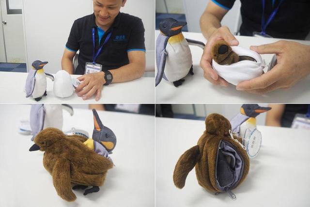 SNSで話題の「ペンギン3変化ぬいぐるみ」、海遊館の飼育員さんに