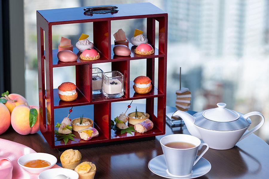 コンラッド大阪で６月１日から開催、『ロイヤルピンク・セレブレーション～ピーチアフタヌーンティー～』