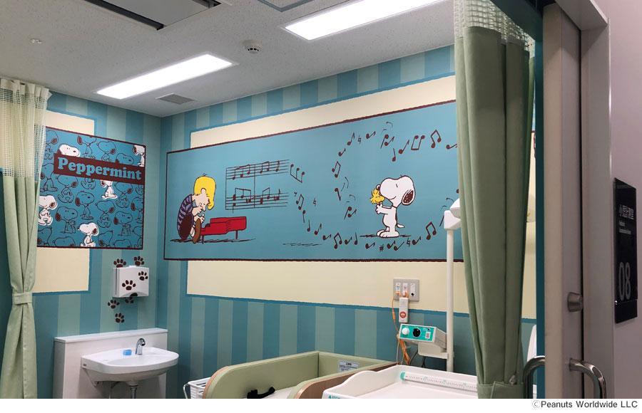 壁面にスヌーピー 新国循の小児科病室にデザイン 関西 芸能 デイリースポーツ Online