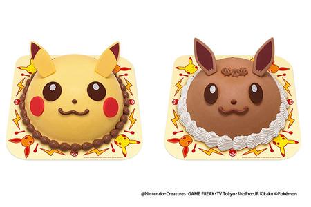 左から、「ポケモン アイスクリームケーキ ピカチュウ」「ポケモン アイスクリームケーキ イーブイ」（各３３００円）