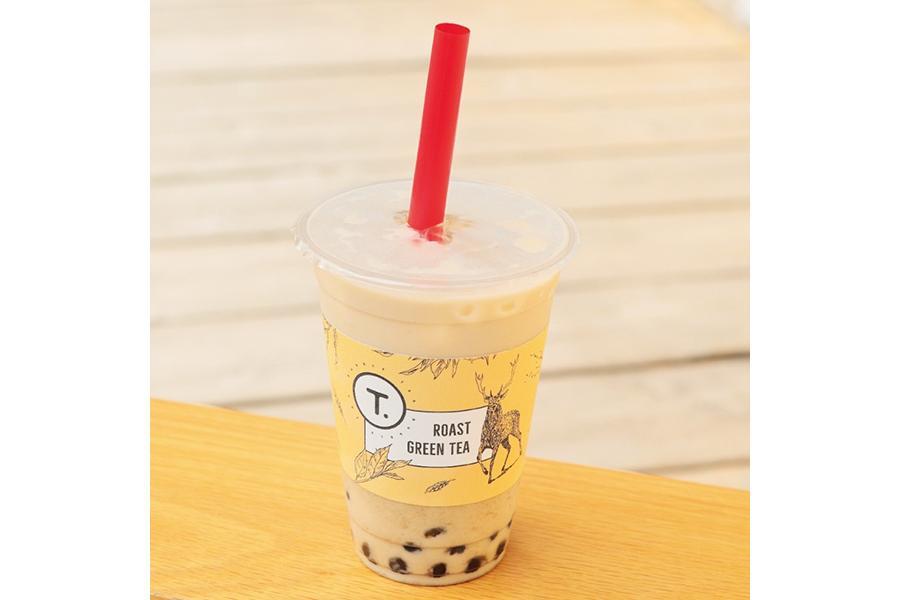　「ほうじ茶タピオカミルクティー」（４５０円）