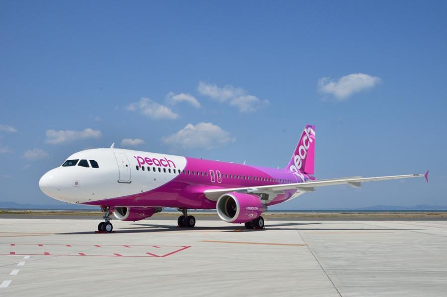 　ＬＣＣ航空会社・ピーチの機体