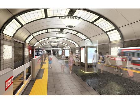 　８月２９日に発表された、地下鉄御堂筋線「心斎橋駅」のデザイン新案