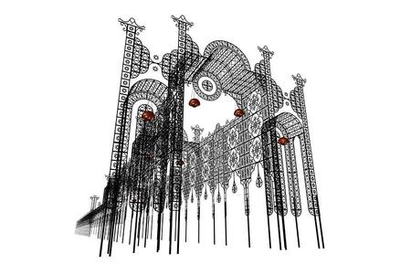 鮮やかな輝きを放つ回廊状の作品「ガレリア」（イメージ）