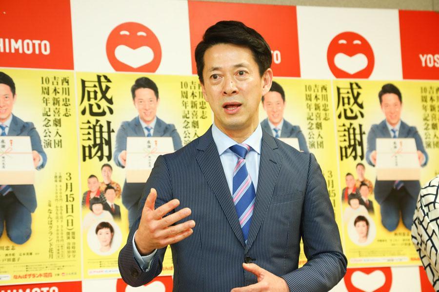 　記念公演では、自身のエッセンスを取り入れたいと意気込む西川忠志（１２月２５日・大阪市内）