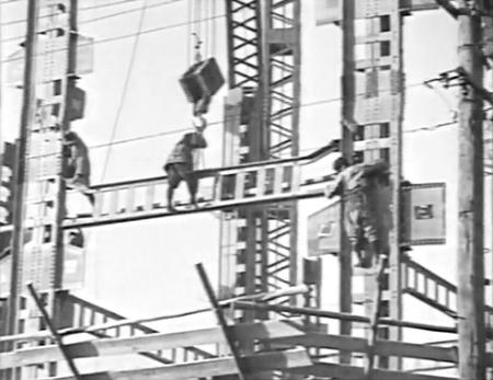 　「大阪瓦斯ビルディング 建設の記録」（１９３３年、株式会社大林組所蔵）スチル