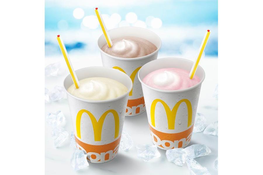 　マックシェイクのレギュラー３種