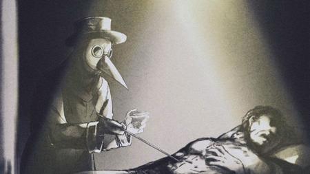 感染症患者の治療にあたるペスト医師