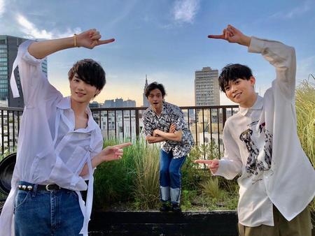 　左から、吉野北人、満島真之介、松丸亮吾　（Ｃ）ｋｔｖ