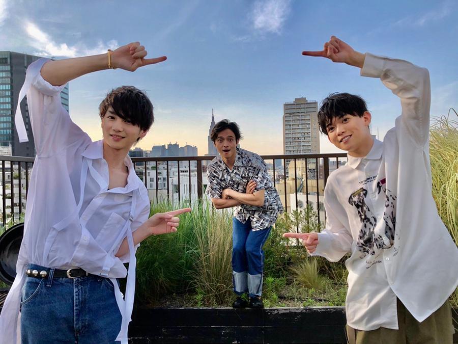 　左から、吉野北人、満島真之介、松丸亮吾　（Ｃ）ｋｔｖ