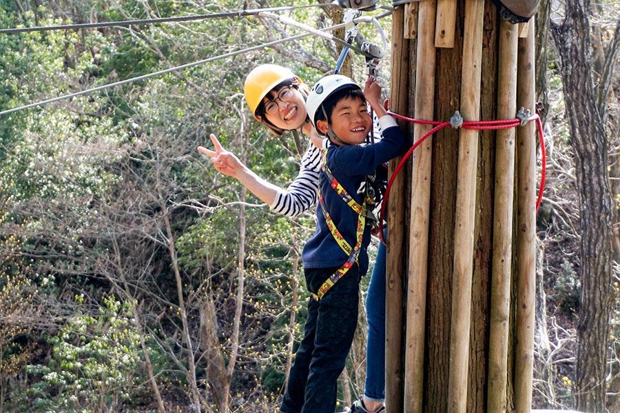 親子で一緒に挑戦し、見守りながら体験できる施設も