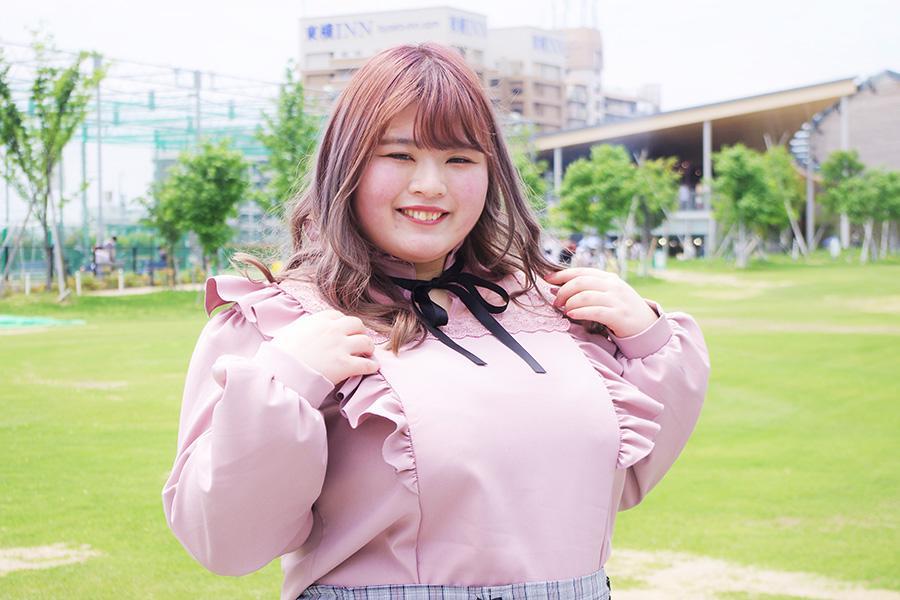 　大きいサイズの洋服専門店の公式アンバサダーとしても活躍する「おこめさん」