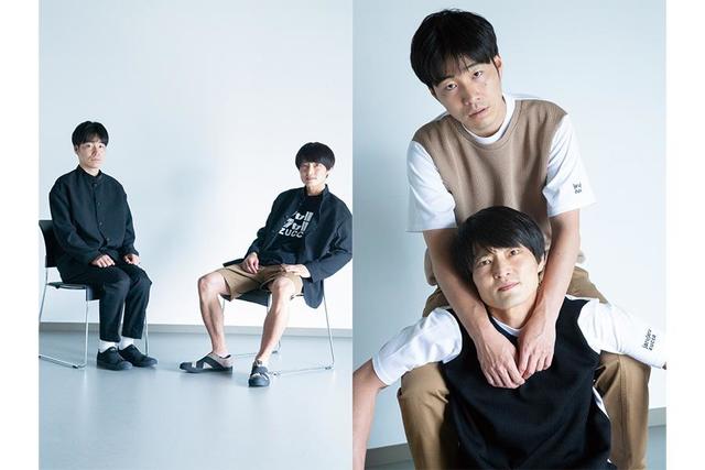 ジャルジャル×ZUCCa コラボTシャツ コラボロゴTシャツを着用したジャルジャル。 - ジャルジャルと