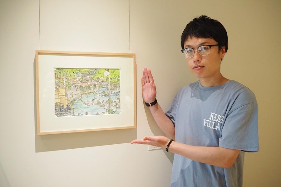 見取り図リリー、京都・祇園で現代アーティスト『山口晃展』を観る