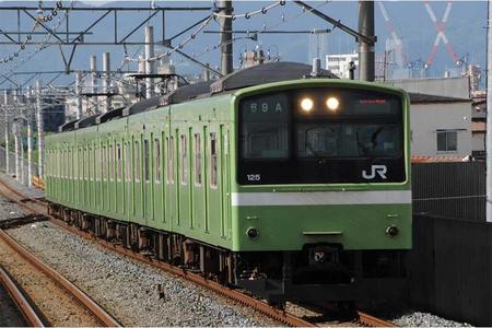 　３月１１日で「おおさか東線」を引退する２０１系（写真提供：西日本旅客鉄道）
