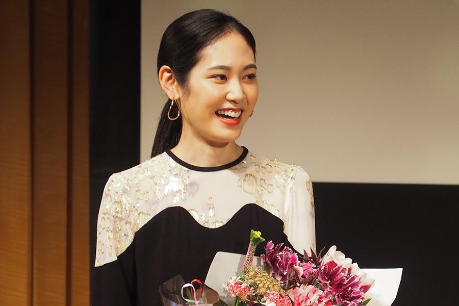　一般男性との結婚を報告した女優・阿部純子(２０１９年・大阪市内)