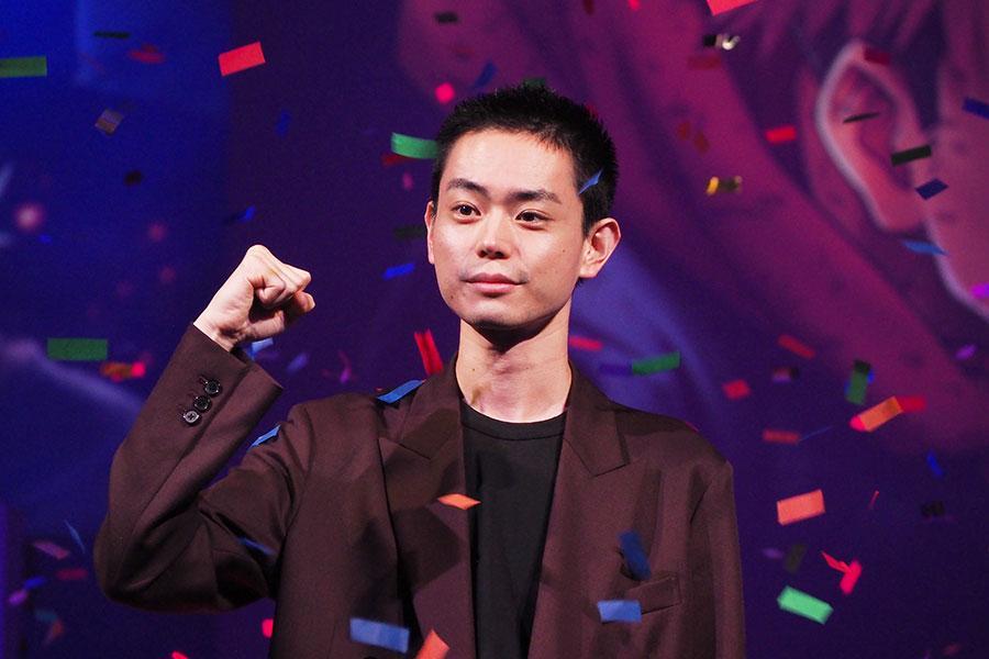 　『呪術廻戦』コラボイベントのオープニングセレモニーに出席した菅田将暉（１４日／ユニバーサル・スタジオ・ジャパン）