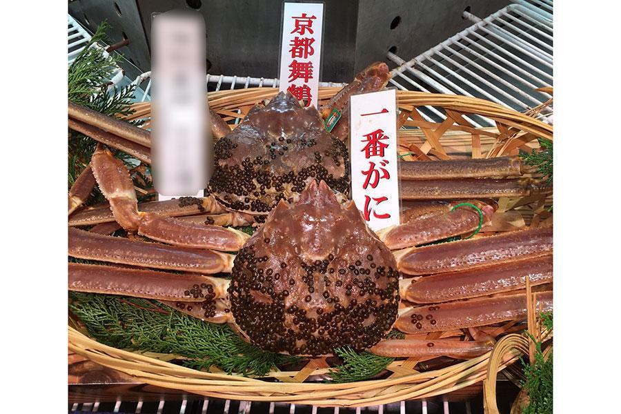 　過去の売場の様子（イメージ画像、過去に入荷の松葉ガニ）