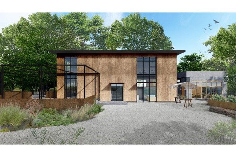 　公園内に設置される新施設の外観（イメージ）