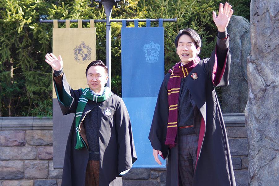 　オープニング・セレモニーに登場したかまいたち（３月１６日／ユニバーサル・スタジオ・ジャパン）