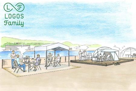 　４月１４日にオープンする「西宮浜　ＢＢＱ　ＰＡＲＫ　ｐｏｗｅｒｅｄ　ｂｙ　ＬＯＧＯＳ」