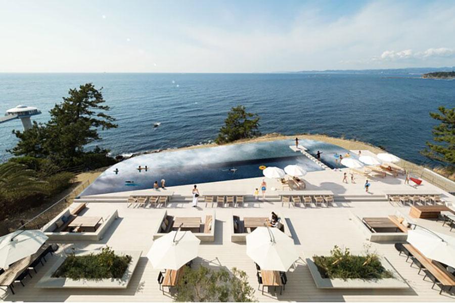 和歌山・白浜「シーモアホテル」のインフィニティプール