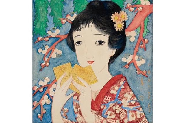 絵画　原画　ドローイング　水彩画　大正ロマン　モダン　和装 大正ロマンを代表する画家・竹久夢二、京都で生誕140年記念した回顧