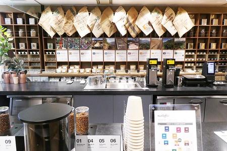 自家焙煎されたコーヒーが楽しめる「MUJI Coffee」（大阪市北区）