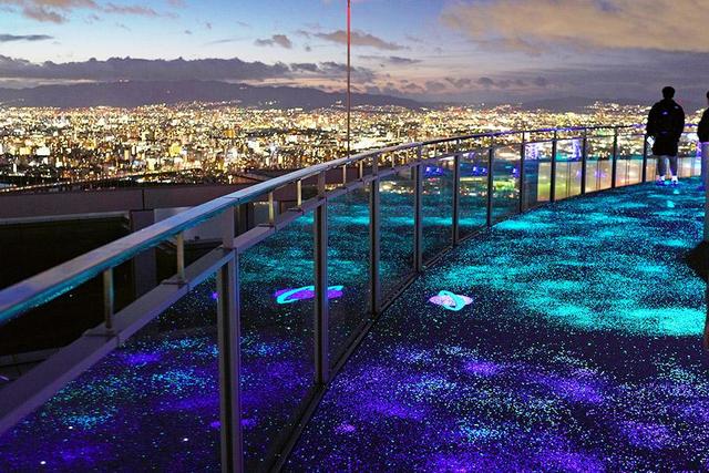 これホンマに梅田！？ 大阪の街を見渡せる「空中庭園」の全面