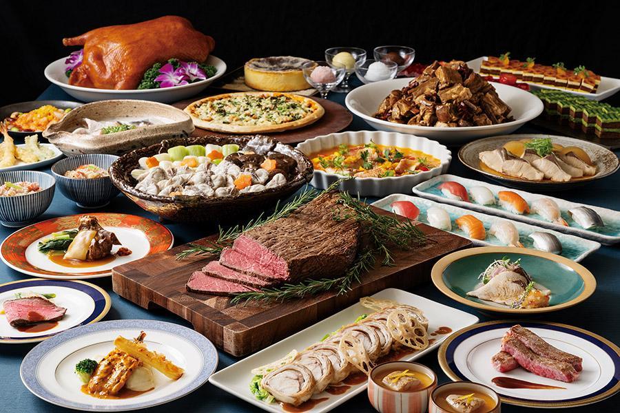 高級食材を食べ放題で味わえるブッフェ