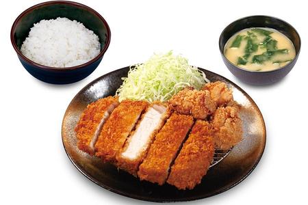 松のや「超厚切りロースかつ＆唐揚げ定食」（1200円→960円）