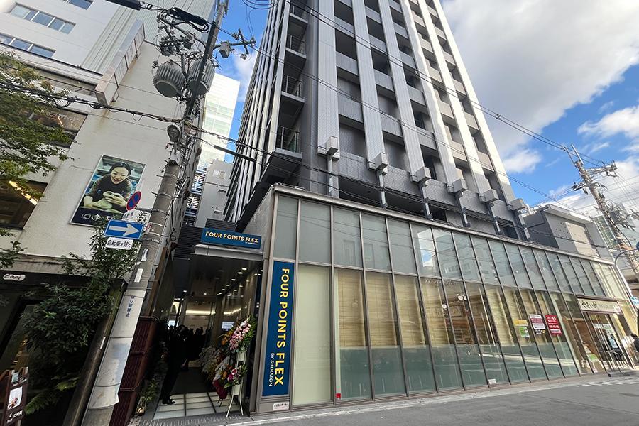 　「フォーポイントフレックスｂｙシェラトン大阪梅田」外観写真
