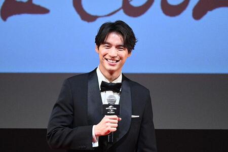 　『ユニバーサル・クールジャパン ２０２５』のオープニングセレモニーでアトラクションの感想を話す福士蒼汰（１月２３日／ユニバーサル・スタジオ・ジャパン）