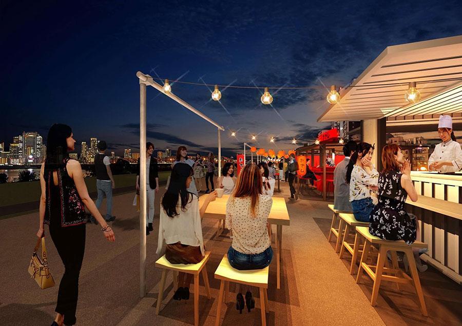 　屋台エリア「淀川つつみ市 ミナモ十三」のイメージビジュアル