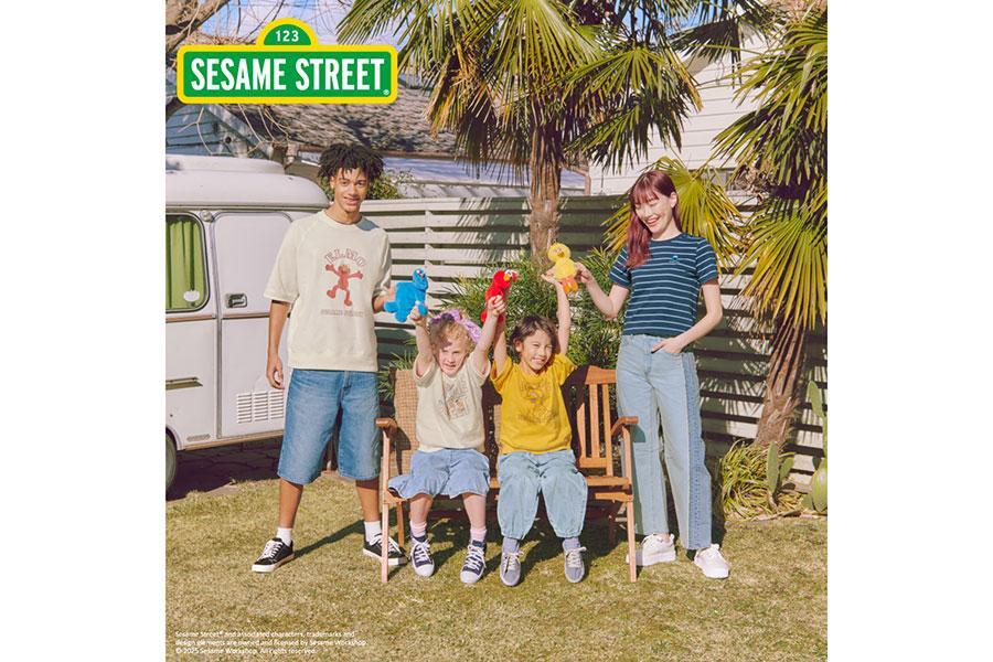 　｢ＧＵ（ジーユー）｣と｢セサミストリート｣コラボ（ＴＭ ａｎｄ Ⓒ ２０２５ Ｓｅｓａｍｅ Ｗｏｒｋｓｈｏｐ）