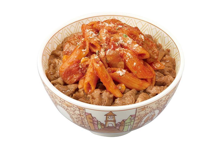 　すき家の新商品「ナポリタン牛丼」（並盛・６９０円ほか）