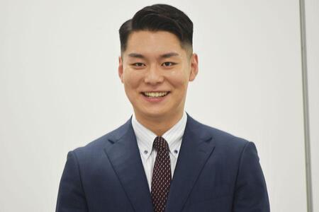 　『よ～いドン！』でデビューを果たした西中蓮アナウンサー（５月２６日・大阪市内）