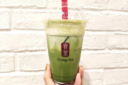 　ゴンチャ期間限定商品「一番摘み抹茶 サクサククレープ ミルクティー」（Ｍ・６７０円）