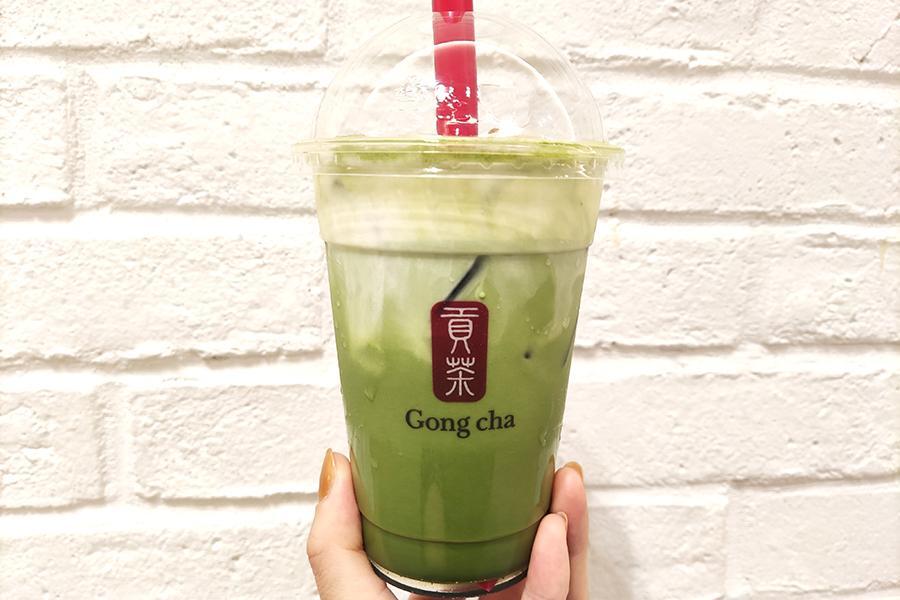 　ゴンチャ期間限定商品「一番摘み抹茶 サクサククレープ ミルクティー」（Ｍ・６７０円）