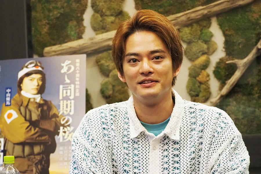 舞台『あゝ同期の桜』取材会に出席した中山優馬（6月6日・大阪市内）