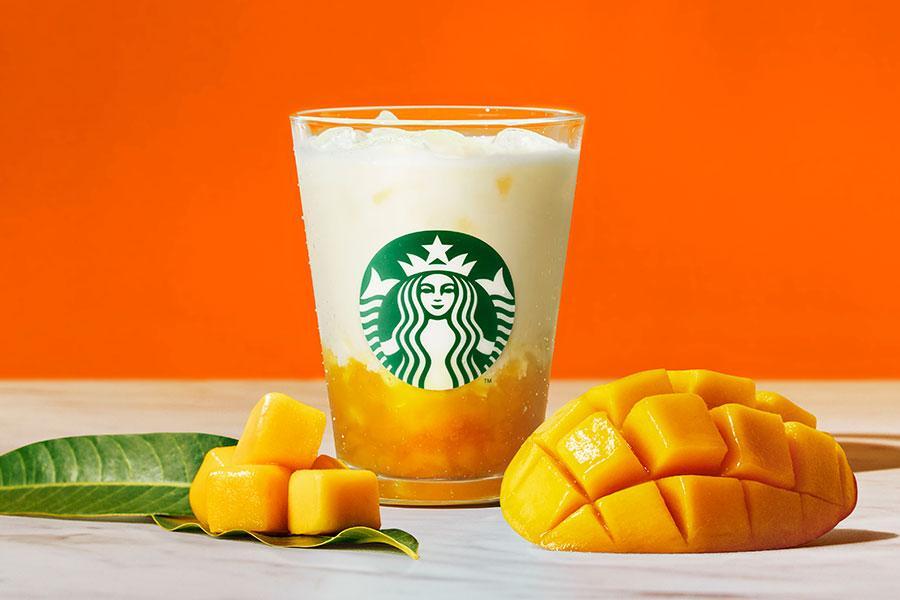 スターバックス夏季限定の新作ドリンク「マンゴー オレ」（579円～）