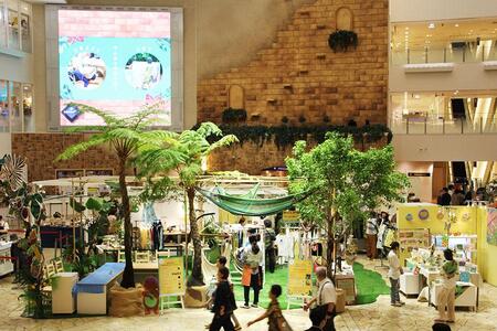 　沖縄県北部「やんばる」エリアをイメージした催事会場